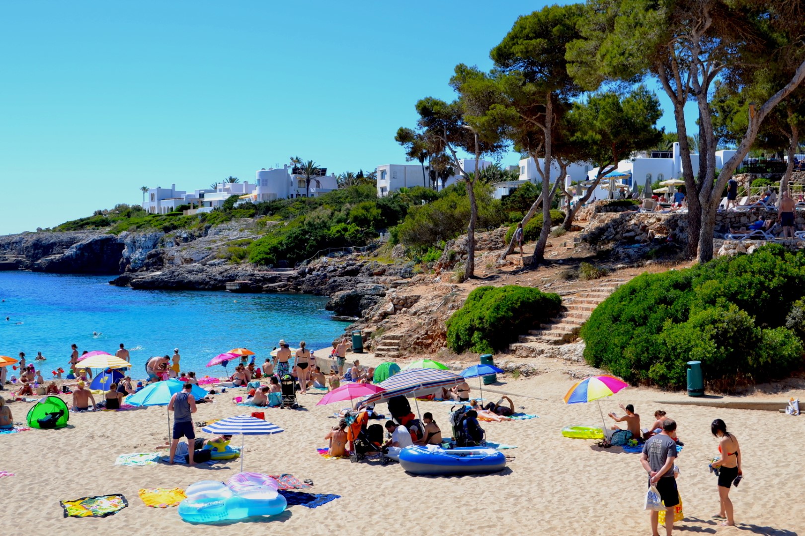 Cala d'Or strand in het zuidoosten van Mallorca